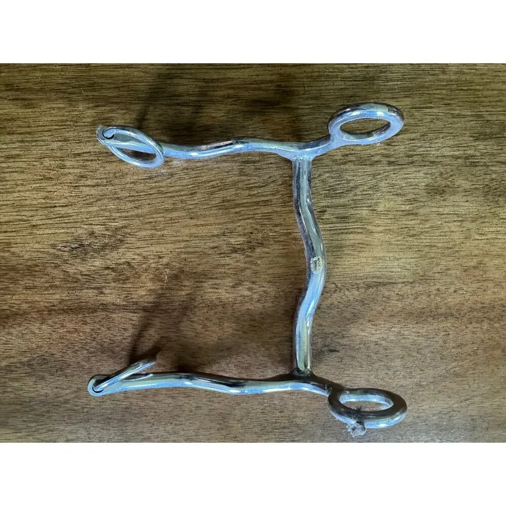 Western S-Shank Horse Bit 5-Inch Low Port Curb